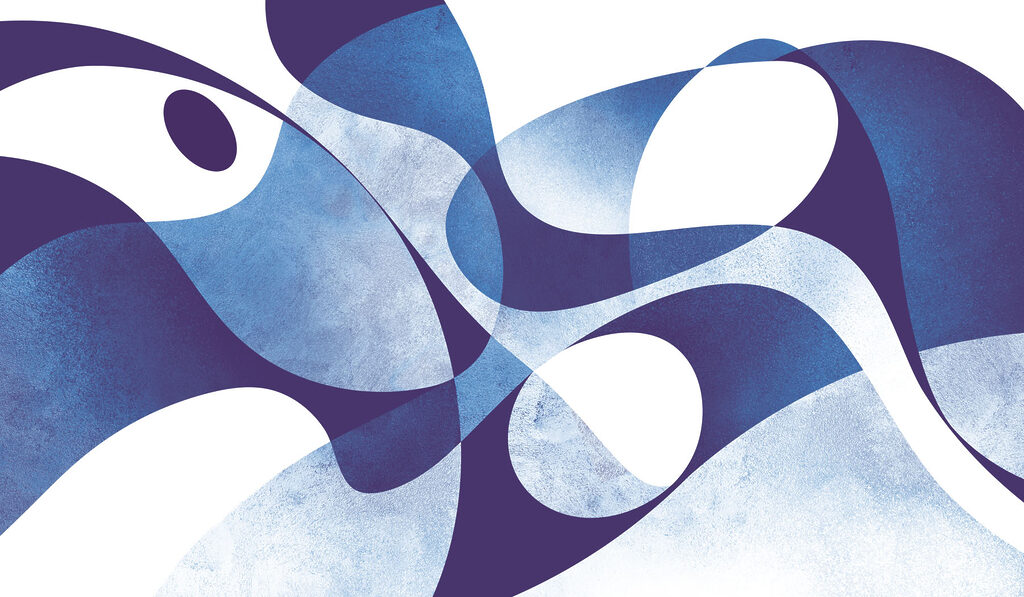 Wall mural Blue and white abstract art (SKU: t01037v4) Wall mural Blue and white abstract art (SKU: t01037v4)