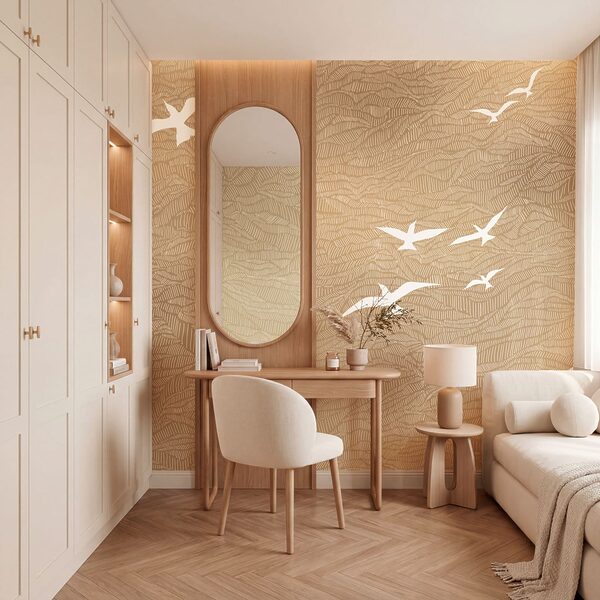 Wall mural Group of birds flying in the sky (SKU: t01092) Wall mural Group of birds flying in the sky (SKU: t01092)