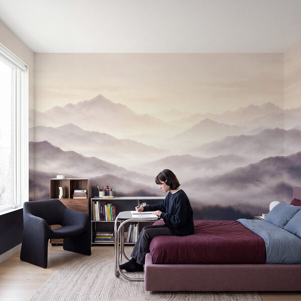 Wall mural Foggy mountain range (SKU: t01065v2)