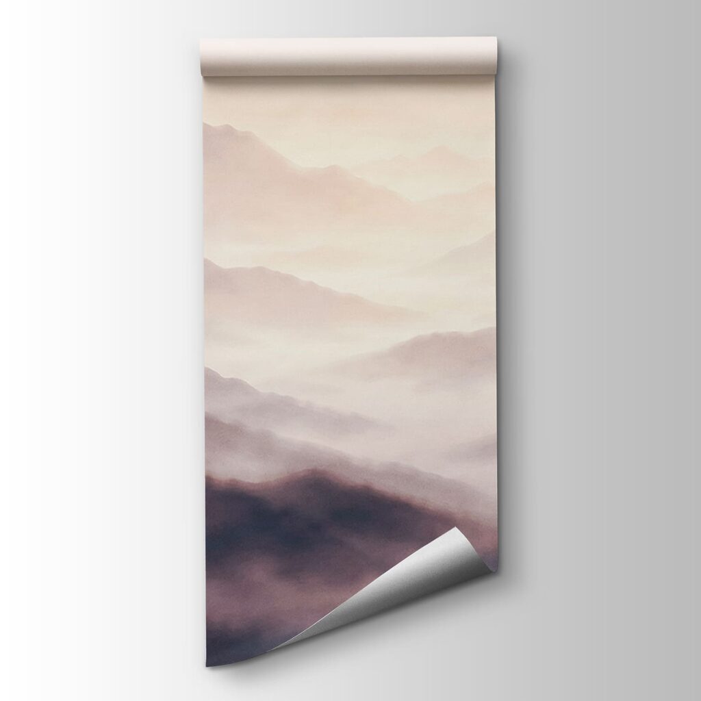 Wall mural Foggy mountain range (SKU: t01065v2)