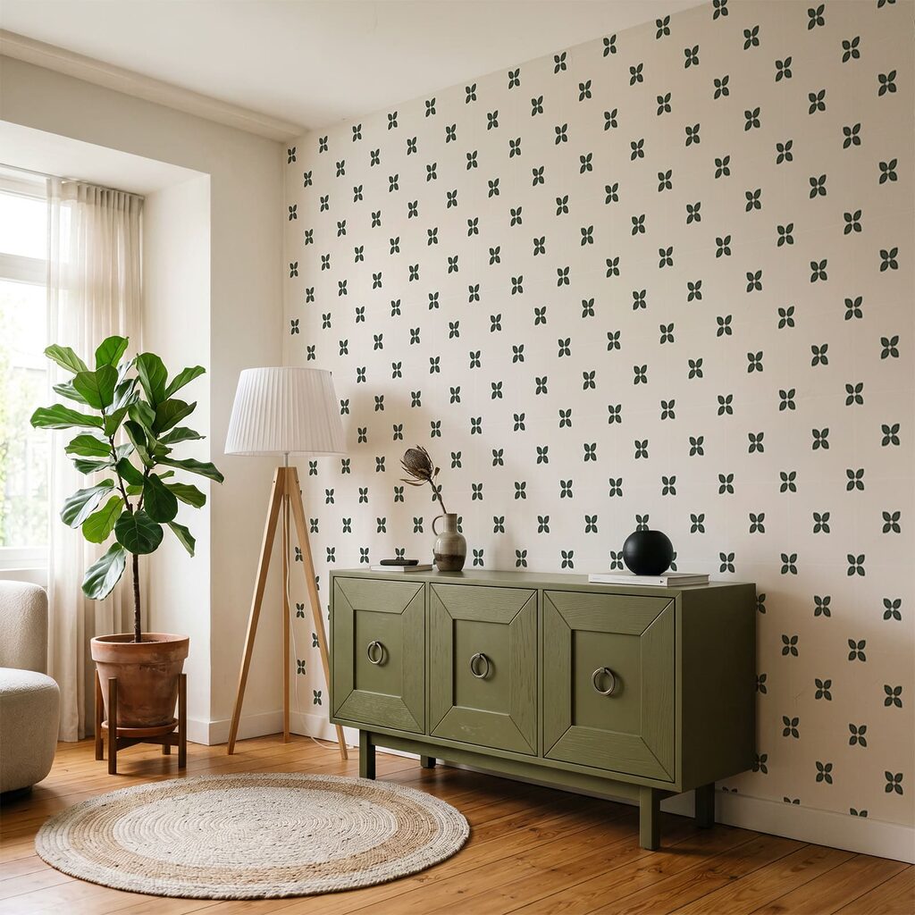 Wall mural Pattern of small flowers (SKU: t01066v4)