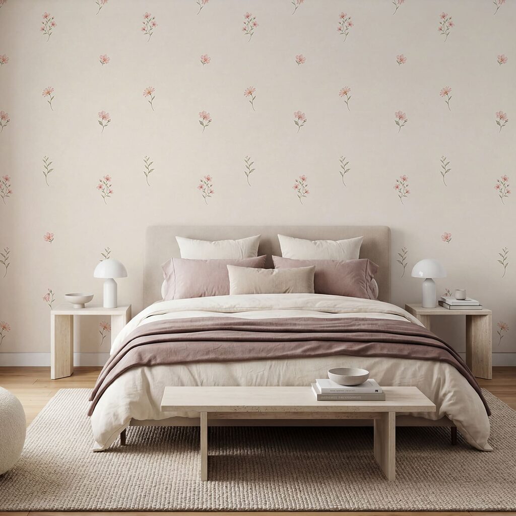 Wall mural Delicate floral pattern for any space (SKU: t01095)