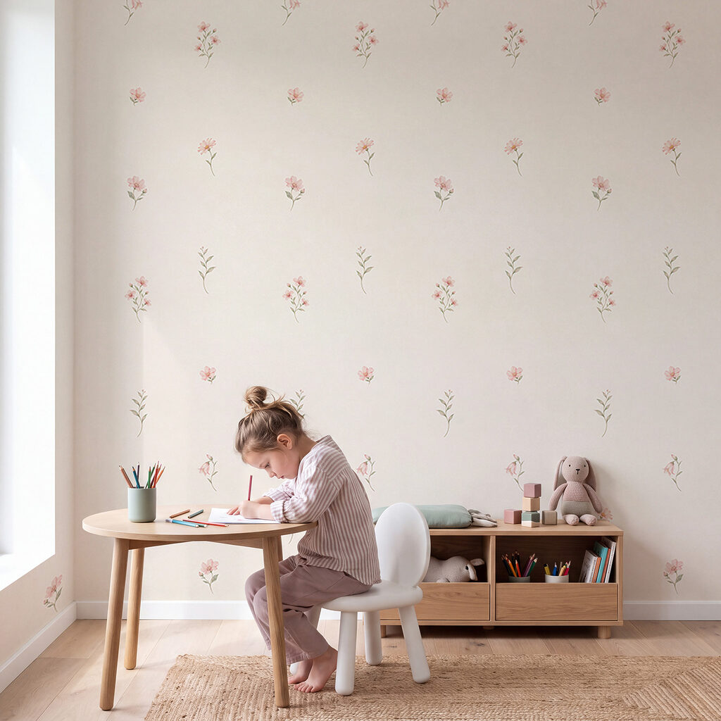 Wall mural Delicate floral pattern for any space (SKU: t01095)