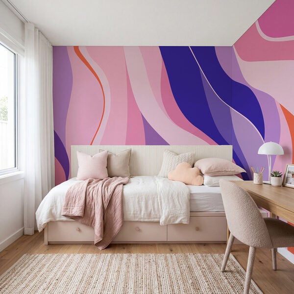 Wall mural Colorful background with lines (SKU: t01039)