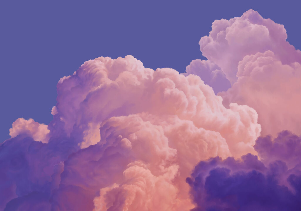 Wall mural Pink and purple clouds (SKU: t01046v1) Wall mural Pink and purple clouds (SKU: t01046v1)