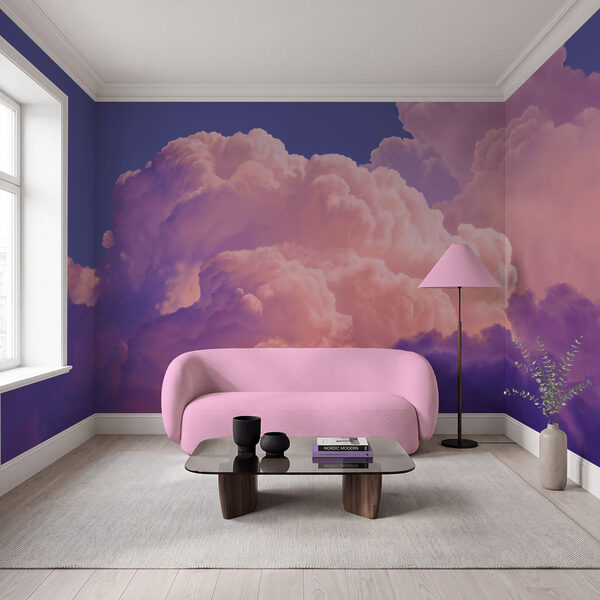 Wall mural Pink and purple clouds (SKU: t01046v1) Wall mural Pink and purple clouds (SKU: t01046v1)