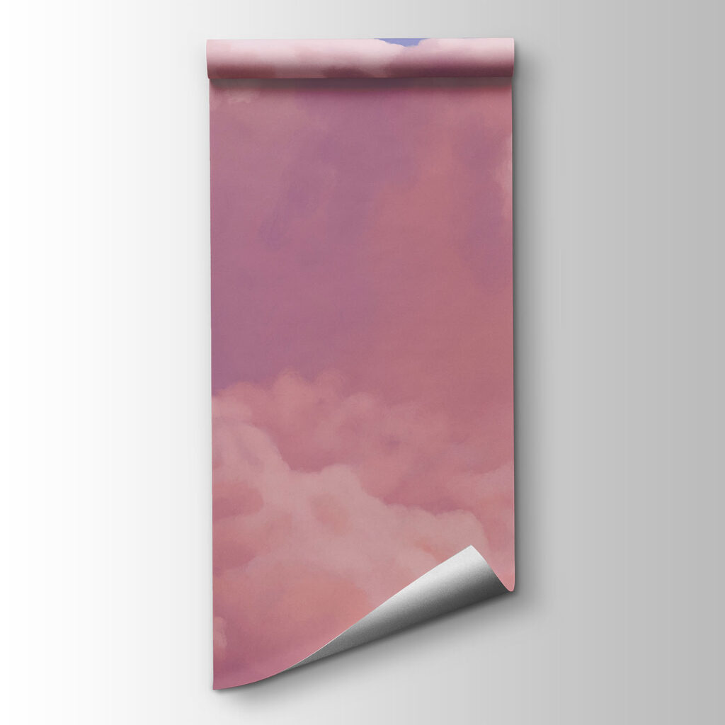 Wall mural Pink and purple clouds (SKU: t01046v1) Wall mural Pink and purple clouds (SKU: t01046v1)