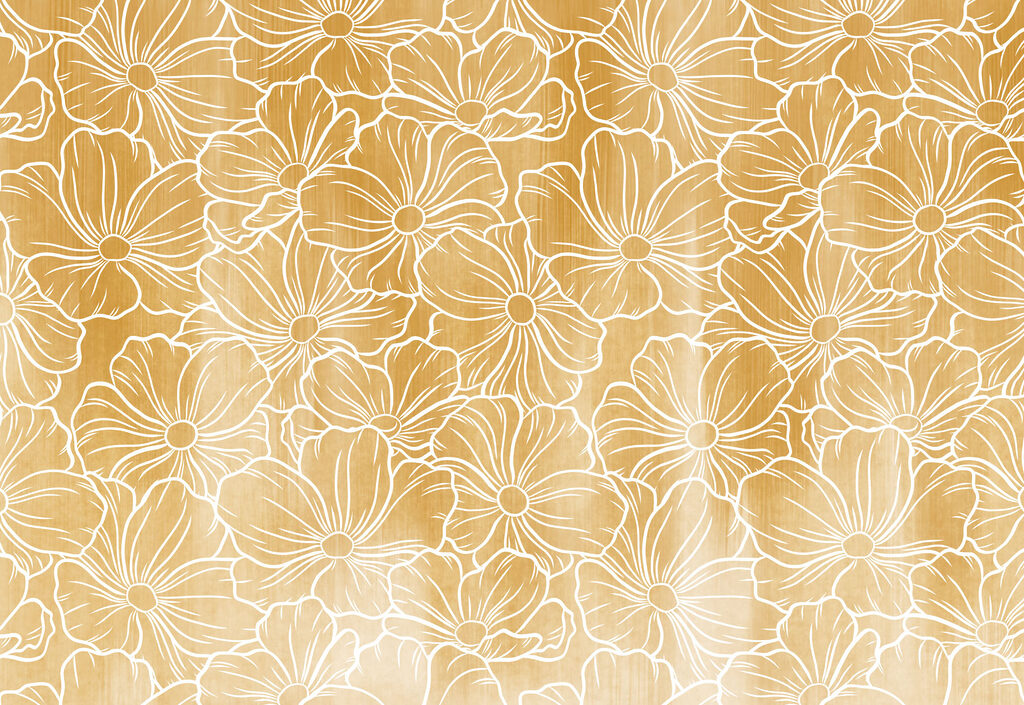 Wall mural Pattern of white flowers (SKU: t01098) Wall mural Pattern of white flowers (SKU: t01098)