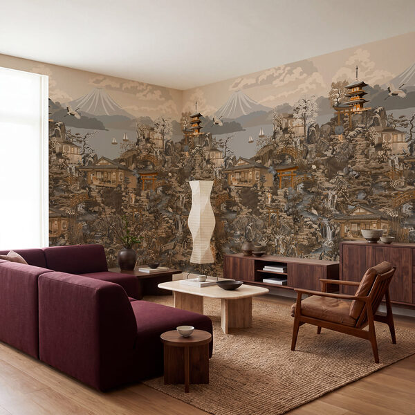 Wall mural Landscape with a mountain and a lake (SKU: t01062v1) Wall mural Landscape with a mountain and a lake (SKU: t01062v1)