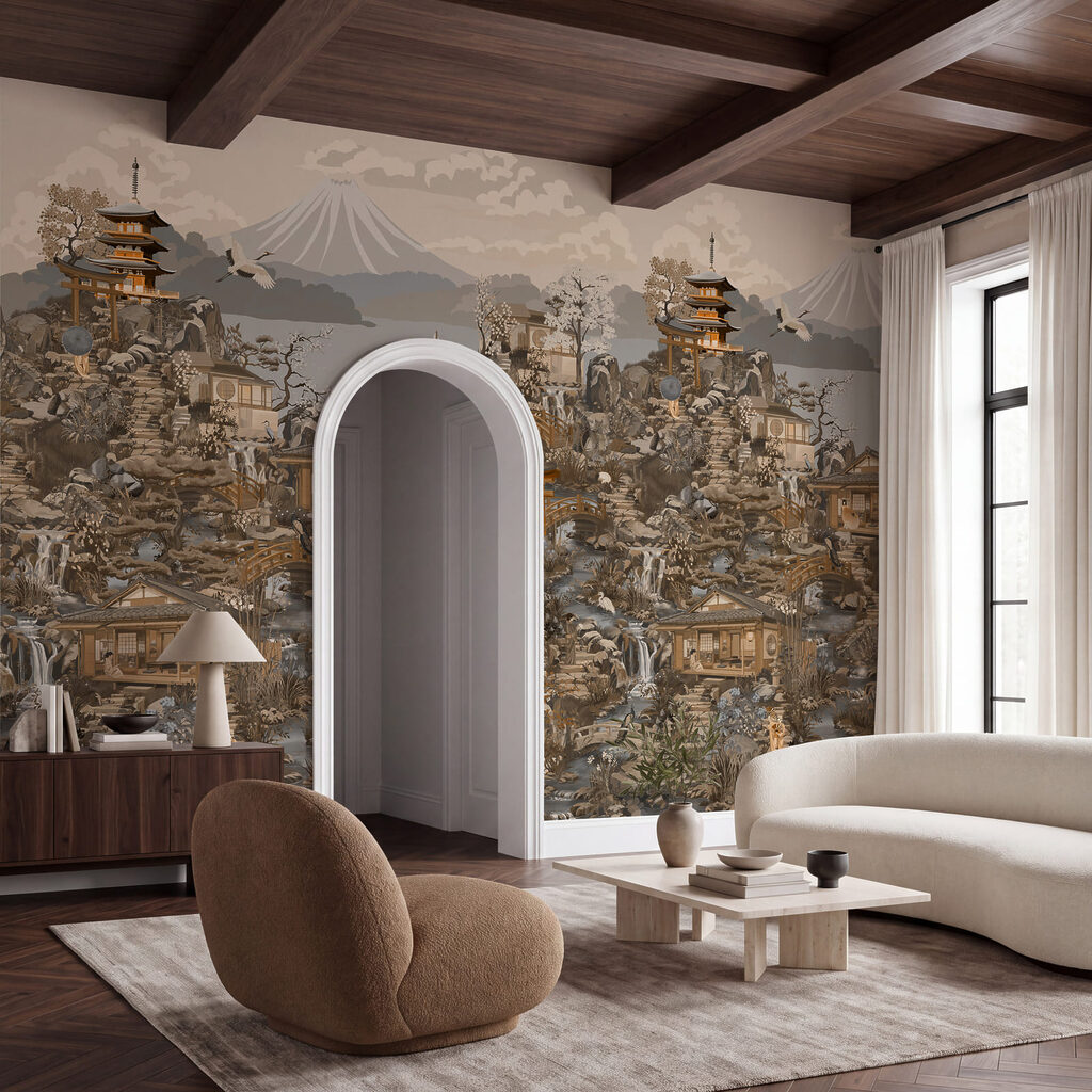 Wall mural Landscape with a mountain and a lake (SKU: t01062v1) Wall mural Landscape with a mountain and a lake (SKU: t01062v1)