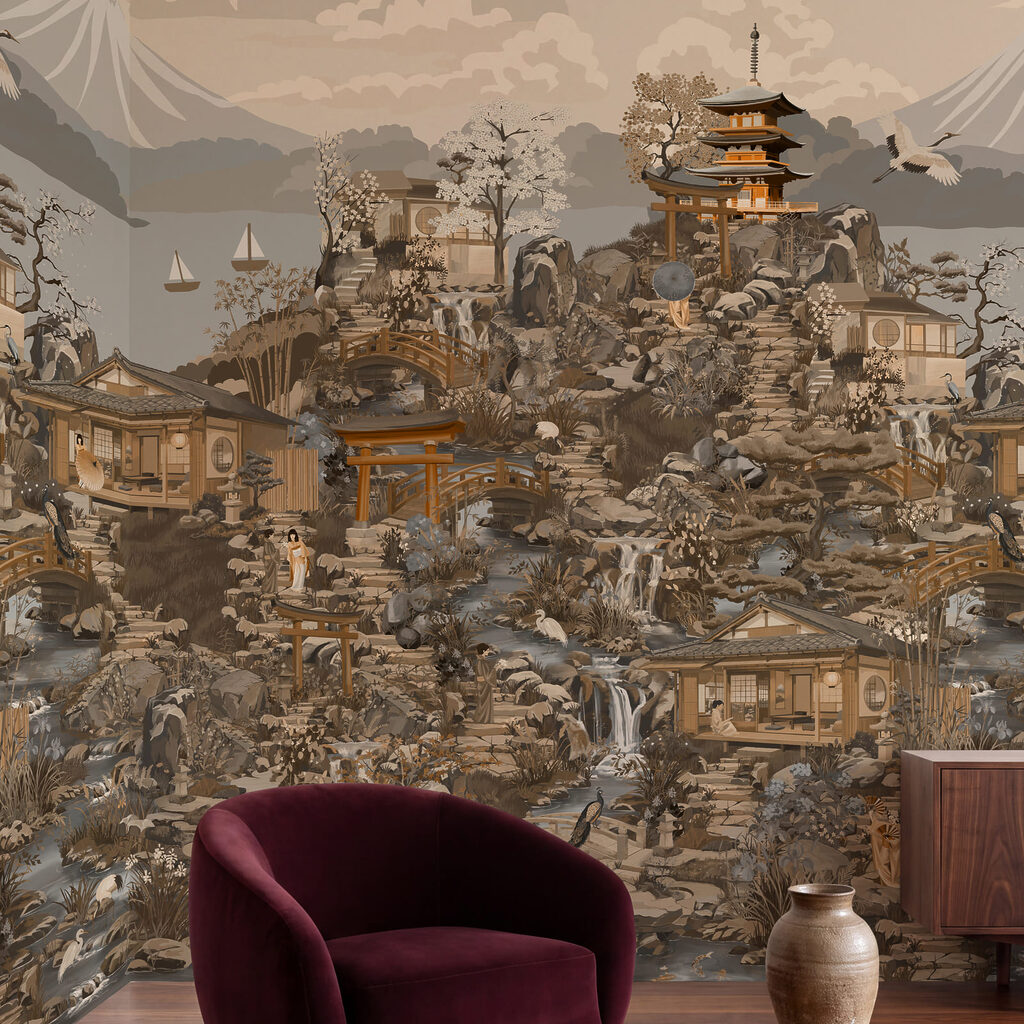 Wall mural Landscape with a mountain and a lake (SKU: t01062v1) Wall mural Landscape with a mountain and a lake (SKU: t01062v1)
