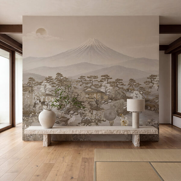 Wall mural Landscape with mountains and trees (SKU: t01063v2) Wall mural Landscape with mountains and trees (SKU: t01063v2)
