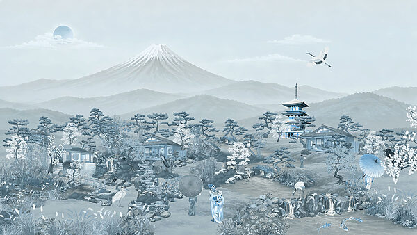 Wall mural Landscape with mountains and trees (SKU: t01063v3) Wall mural Landscape with mountains and trees (SKU: t01063v3)