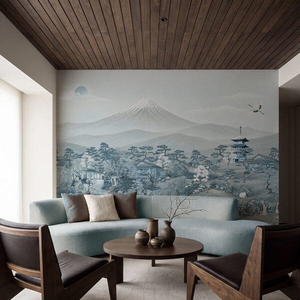 Wall mural Landscape with mountains and trees (SKU: t01063v3) Wall mural Landscape with mountains and trees (SKU: t01063v3)