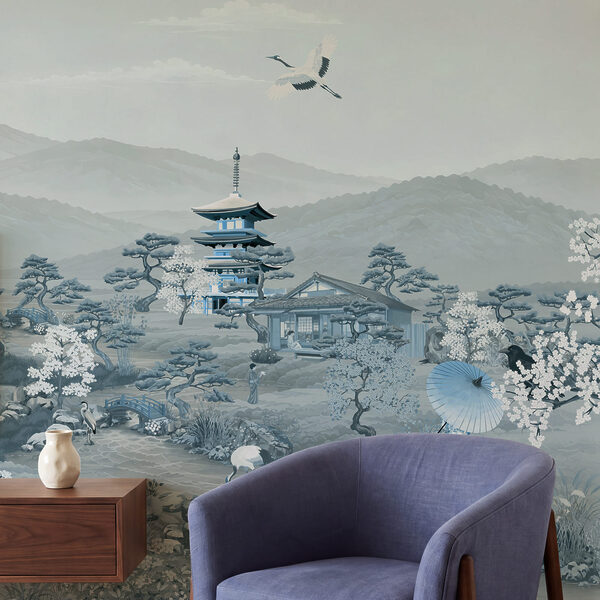 Wall mural Landscape with mountains and trees (SKU: t01063v3) Wall mural Landscape with mountains and trees (SKU: t01063v3)