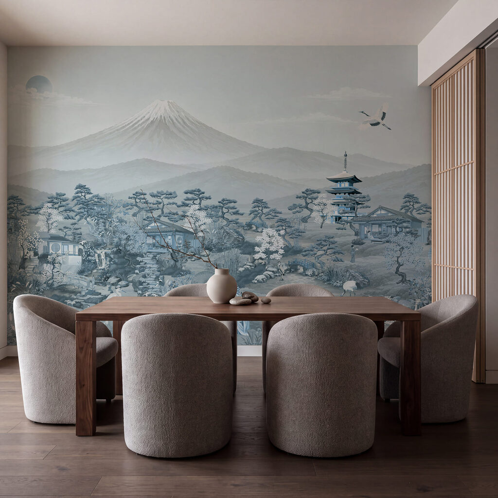 Wall mural Landscape with mountains and trees (SKU: t01063v3) Wall mural Landscape with mountains and trees (SKU: t01063v3)