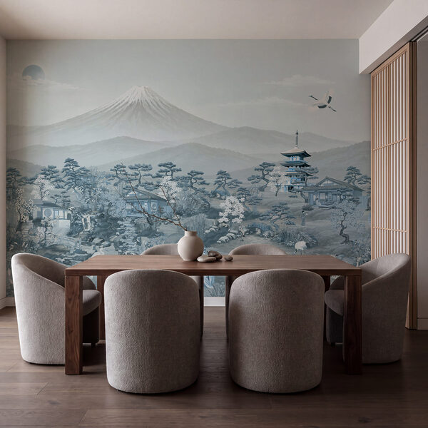 Wall mural Landscape with mountains and trees (SKU: t01063v3) Wall mural Landscape with mountains and trees (SKU: t01063v3)