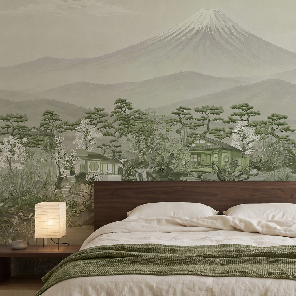 Wall mural Landscape with mountains and trees (SKU: t01063v4) Wall mural Landscape with mountains and trees (SKU: t01063v4)