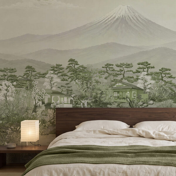 Wall mural Landscape with mountains and trees (SKU: t01063v4) Wall mural Landscape with mountains and trees (SKU: t01063v4)