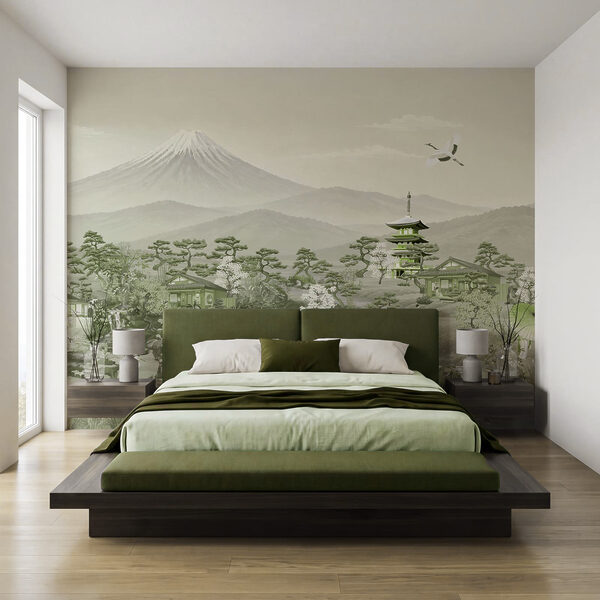 Wall mural Landscape with mountains and trees (SKU: t01063v4) Wall mural Landscape with mountains and trees (SKU: t01063v4)