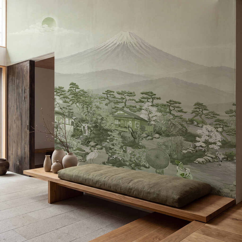 Wall mural Landscape with mountains and trees (SKU: t01063v4) Wall mural Landscape with mountains and trees (SKU: t01063v4)