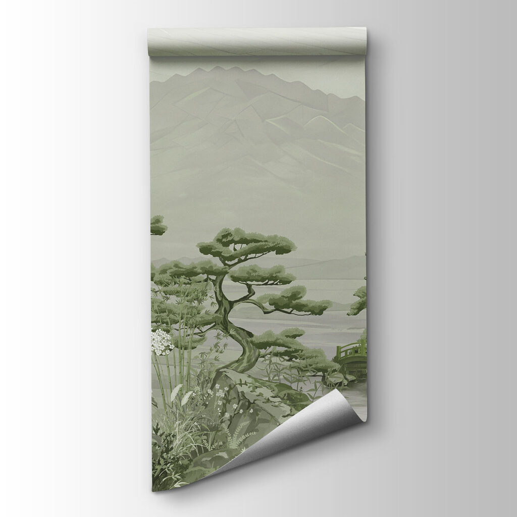 Wall mural Landscape with mountains and trees (SKU: t01063v4) Wall mural Landscape with mountains and trees (SKU: t01063v4)