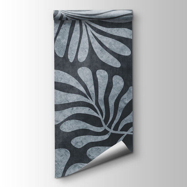 Wall mural Pattern of leaves on a black background (SKU: t01111v2) Wall mural Pattern of leaves on a black background (SKU: t01111v2)