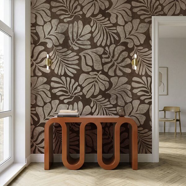 Wall mural Brown and white pattern (SKU: t01111v4) Wall mural Brown and white pattern (SKU: t01111v4)
