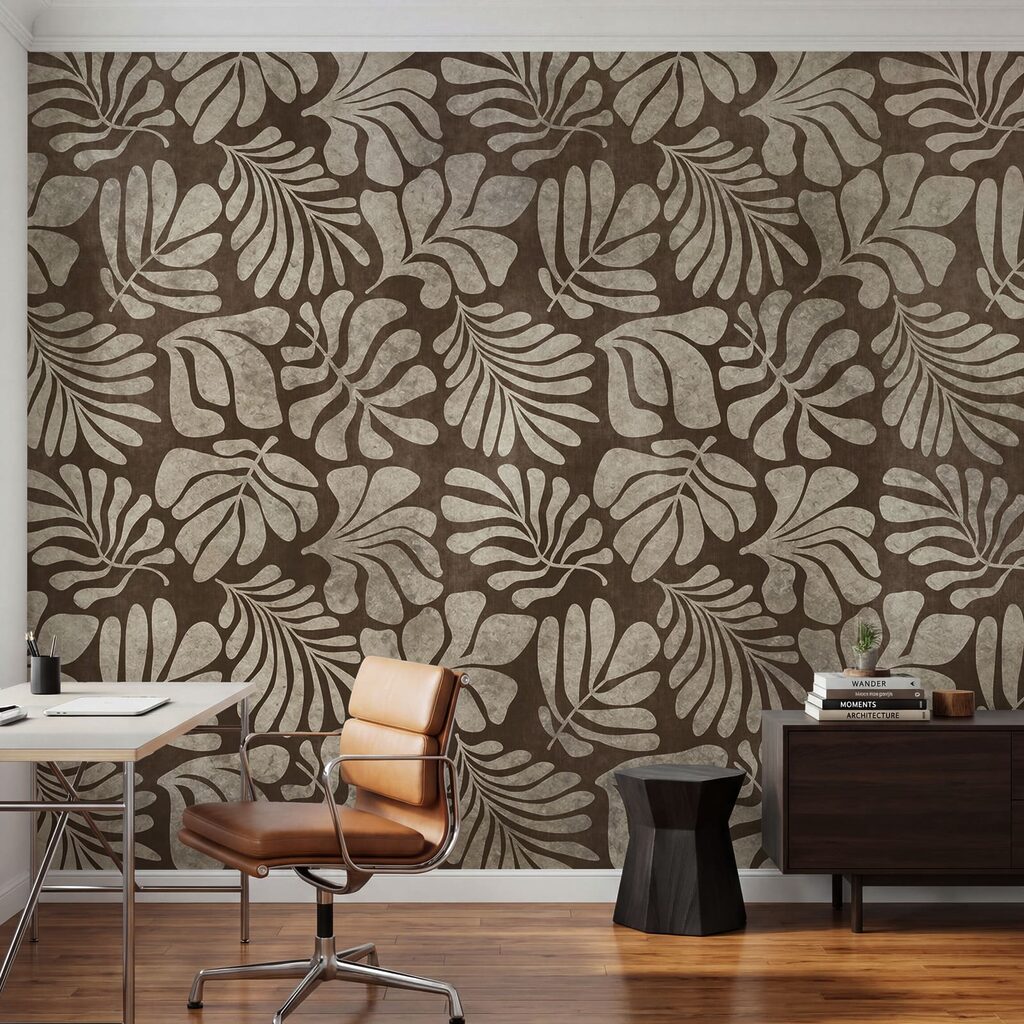 Wall mural Brown and white pattern (SKU: t01111v4) Wall mural Brown and white pattern (SKU: t01111v4)
