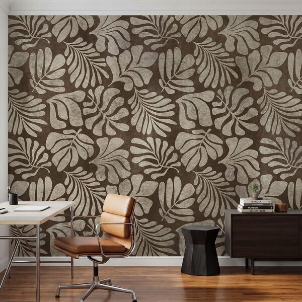 Wall mural Brown and white pattern (SKU: t01111v4) Wall mural Brown and white pattern (SKU: t01111v4)