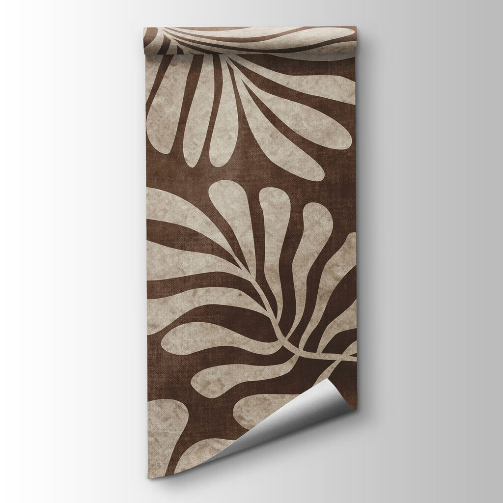 Wall mural Brown and white pattern (SKU: t01111v4) Wall mural Brown and white pattern (SKU: t01111v4)
