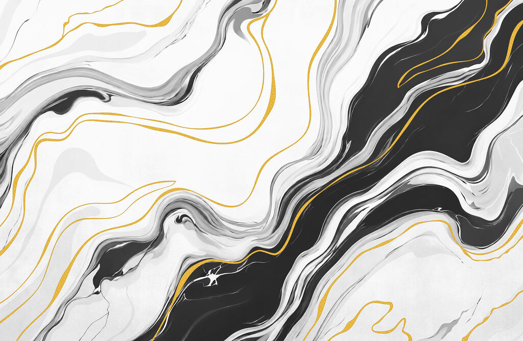Wall mural Black and white swirly pattern (SKU: t01112) Wall mural Black and white swirly pattern (SKU: t01112)