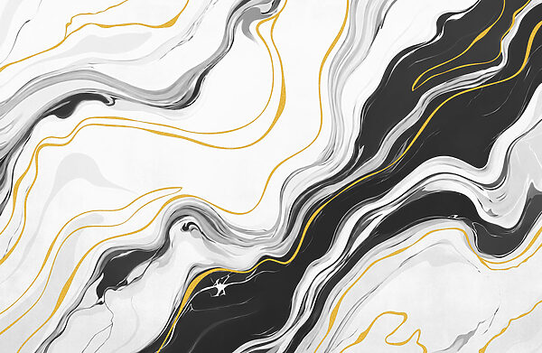 Wall mural Black and white swirly pattern (SKU: t01112) Wall mural Black and white swirly pattern (SKU: t01112)