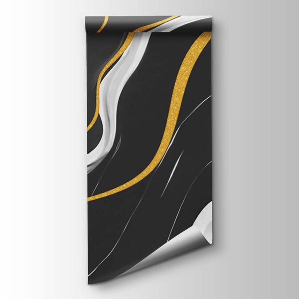 Wall mural Black and white swirly pattern (SKU: t01112) Wall mural Black and white swirly pattern (SKU: t01112)