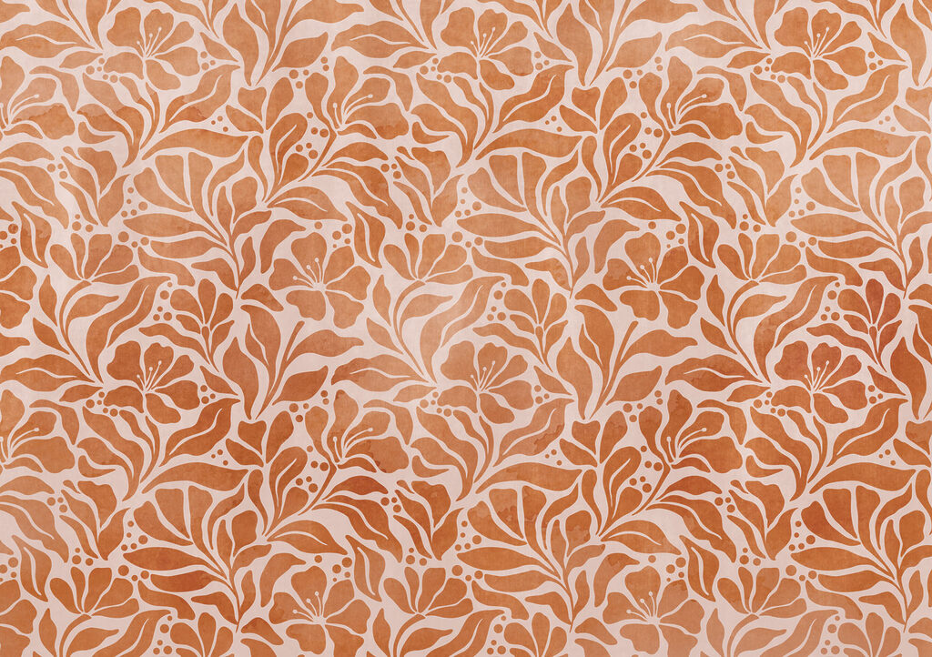 Wall mural Nature-inspired floral pattern design (SKU: t01114)