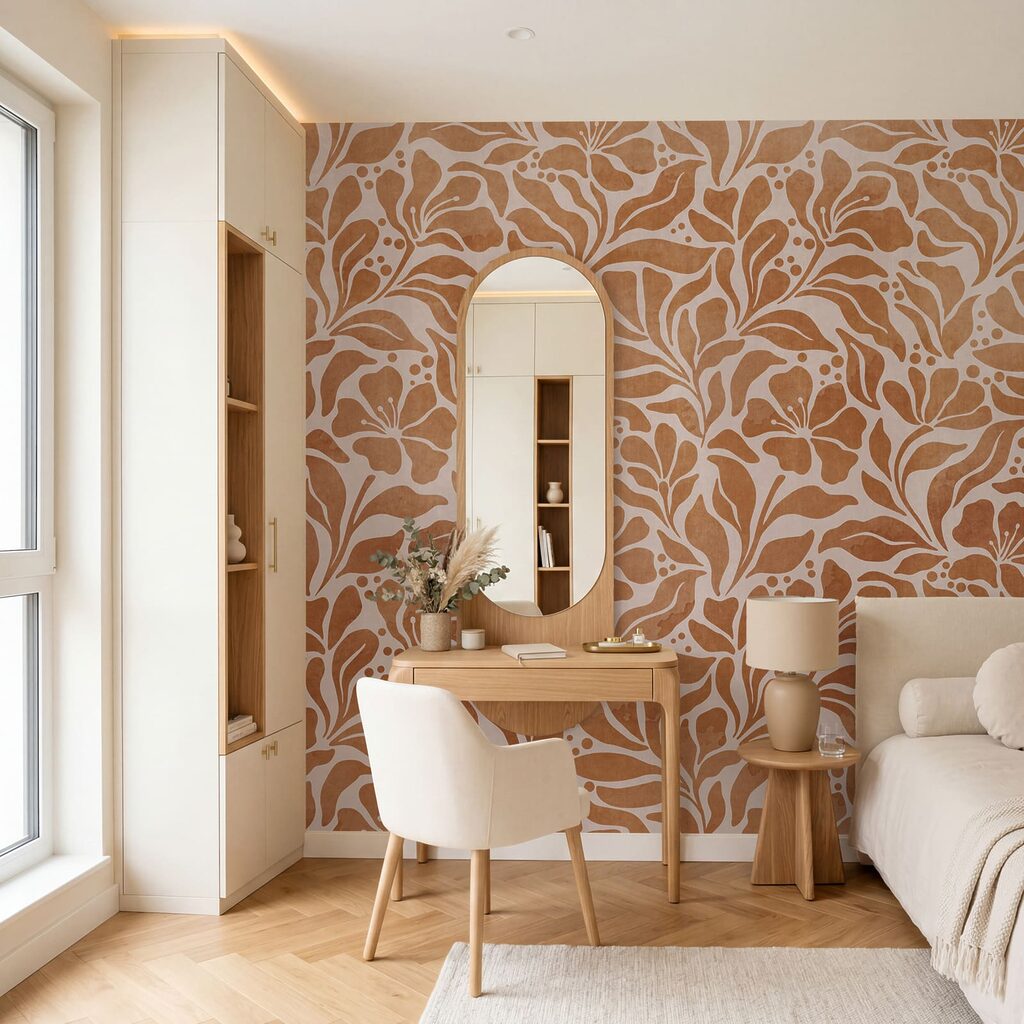 Wall mural Nature-inspired floral pattern design (SKU: t01114)