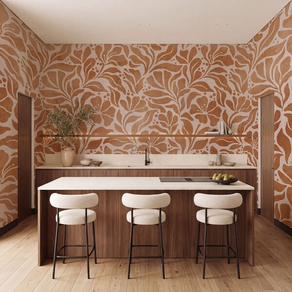 Wall mural Nature-inspired floral pattern design (SKU: t01114)