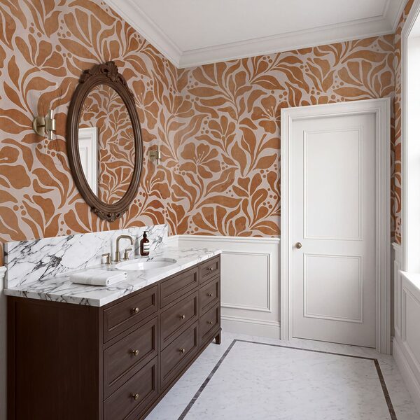 Wall mural Nature-inspired floral pattern design (SKU: t01114)