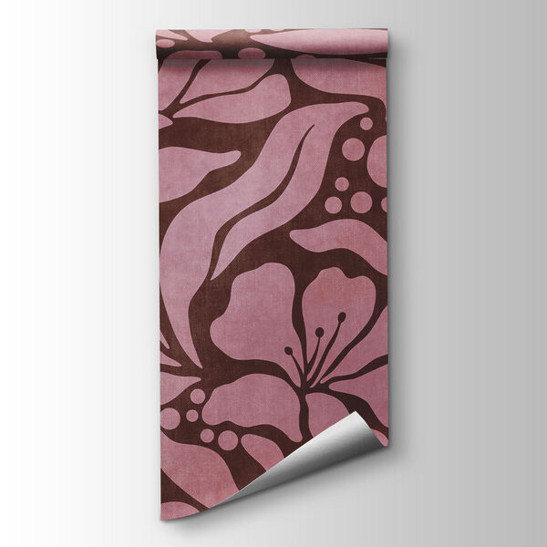 Wall mural Pattern of pink flowers (SKU: t01114v2) Wall mural Pattern of pink flowers (SKU: t01114v2)