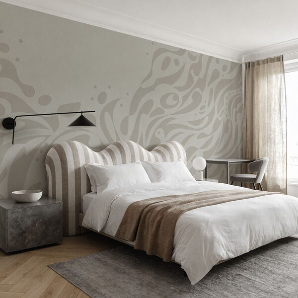 Wall mural Grey and white pattern (SKU: t01070) Wall mural Grey and white pattern (SKU: t01070)