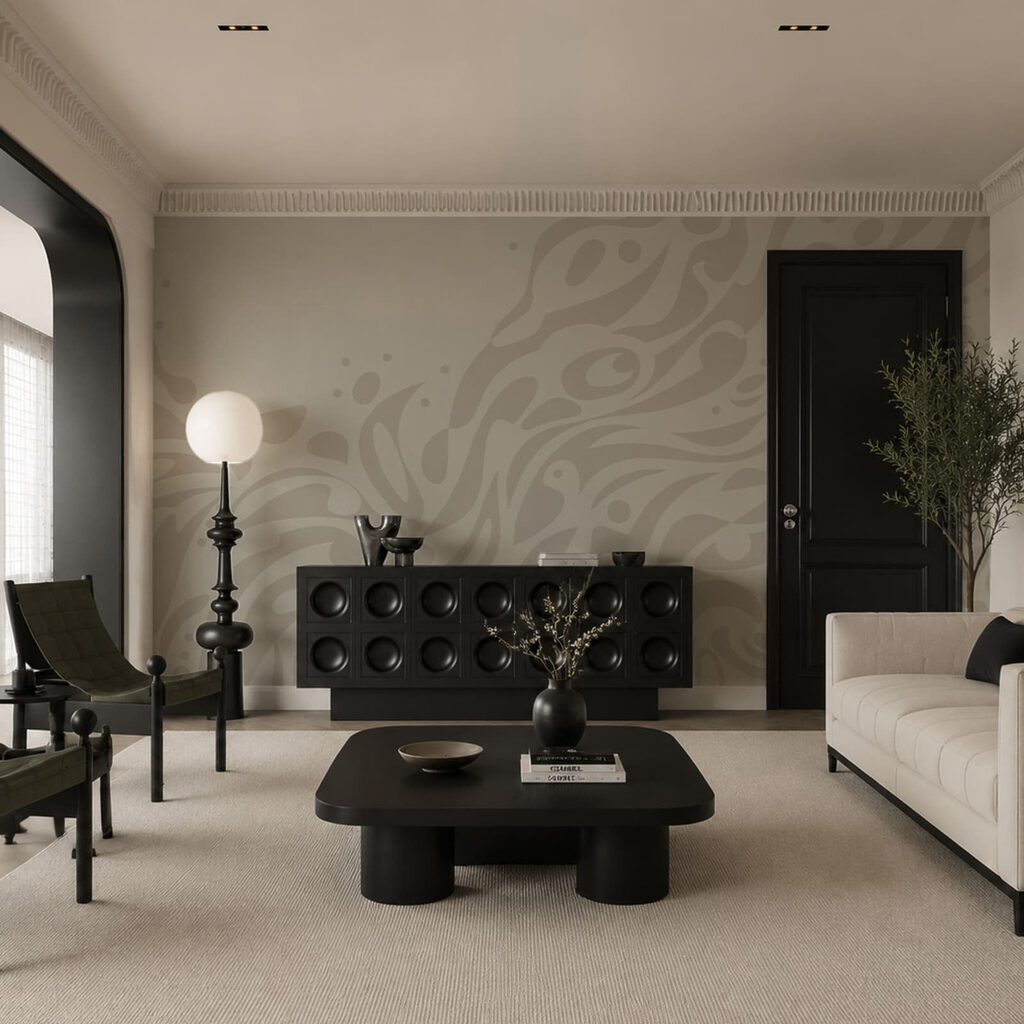 Wall mural Grey and white pattern (SKU: t01070) Wall mural Grey and white pattern (SKU: t01070)