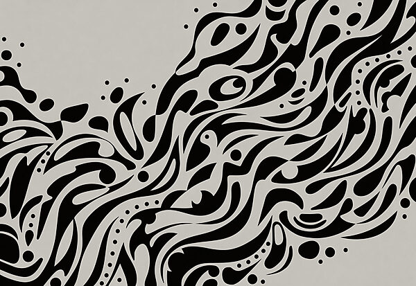 Wall mural Black and white pattern (SKU: t01070v1) Wall mural Black and white pattern (SKU: t01070v1)