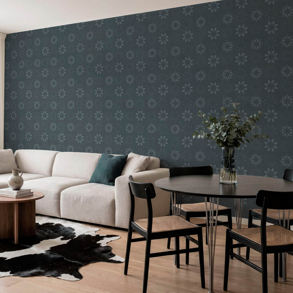 Wall mural Grey and white pattern (SKU: t01077) Wall mural Grey and white pattern (SKU: t01077)