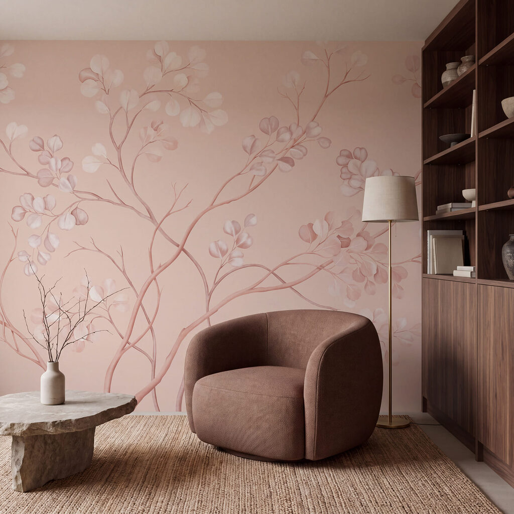 Wall mural Delicate floral pattern on soft background (SKU: t01115v4) Wall mural Delicate floral pattern on soft background (SKU: t01115v4)