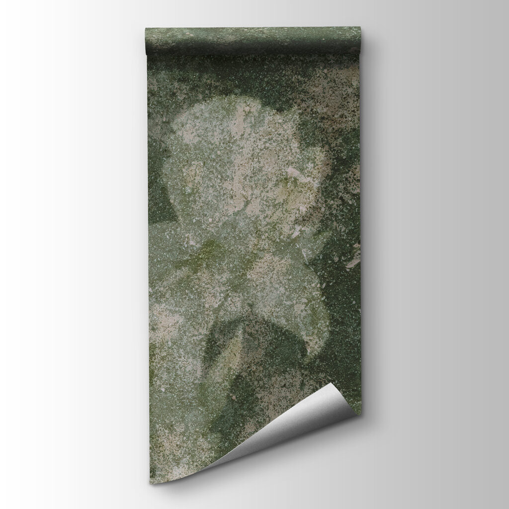 Wall mural Faded flowers in soft green tones (SKU: t01116v3)