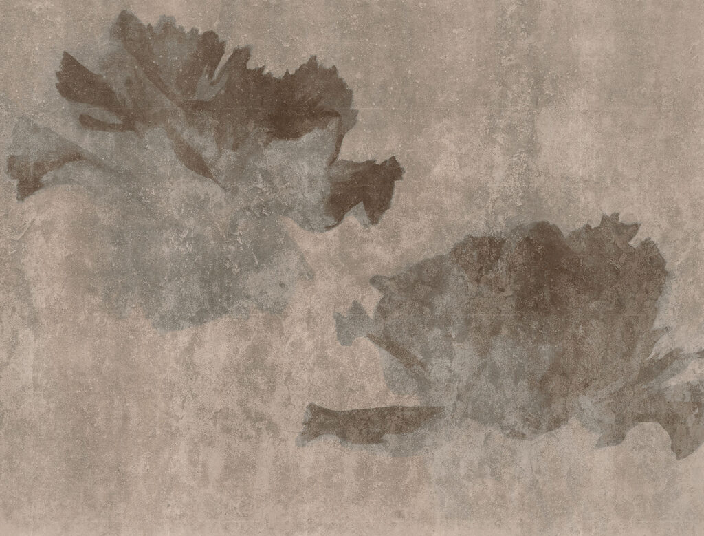 Wall mural Faded floral elegance on neutral background (SKU: t01118v1)