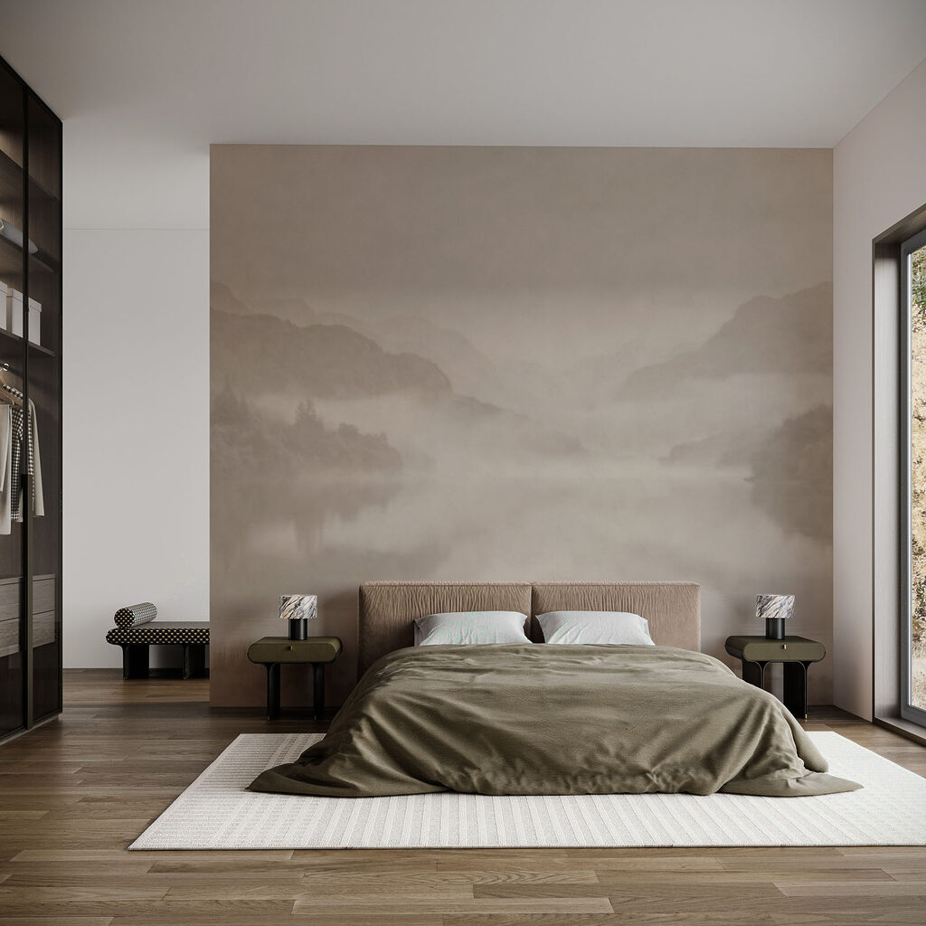 Wall mural Lake with mountains in the background (SKU: t01080) Wall mural Lake with mountains in the background (SKU: t01080)