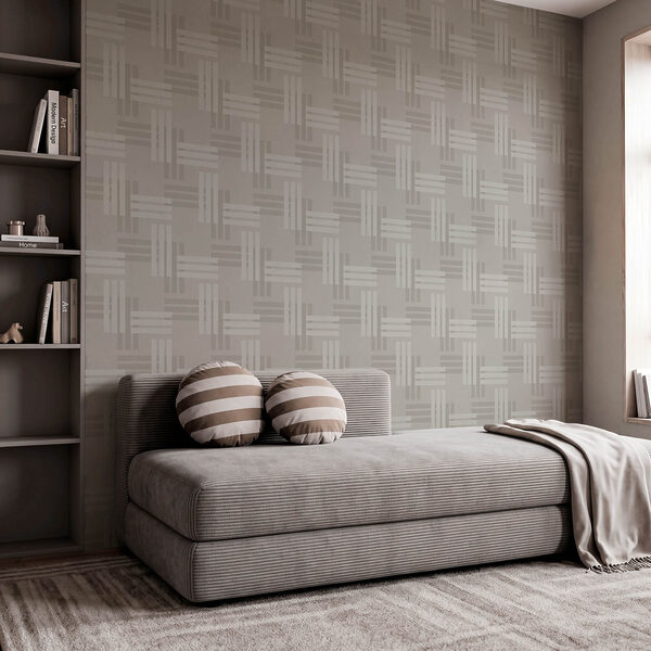Wall mural Grey and white pattern (SKU: t01085)