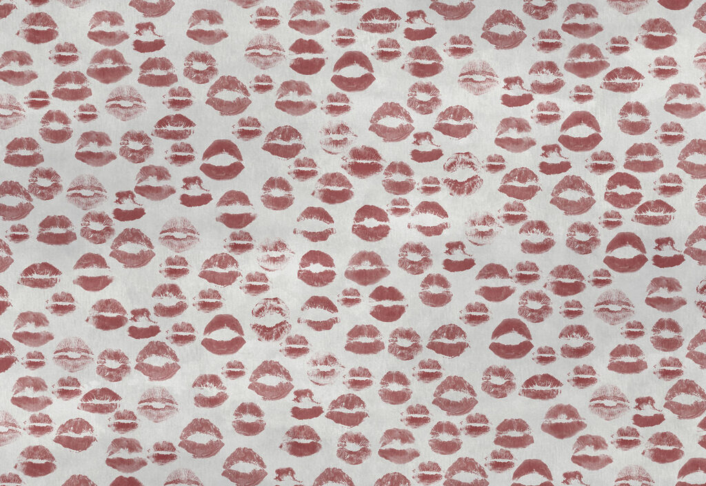 Wall mural Kisses in playful patterns everywhere (SKU: t01086v1) Wall mural Kisses in playful patterns everywhere (SKU: t01086v1)