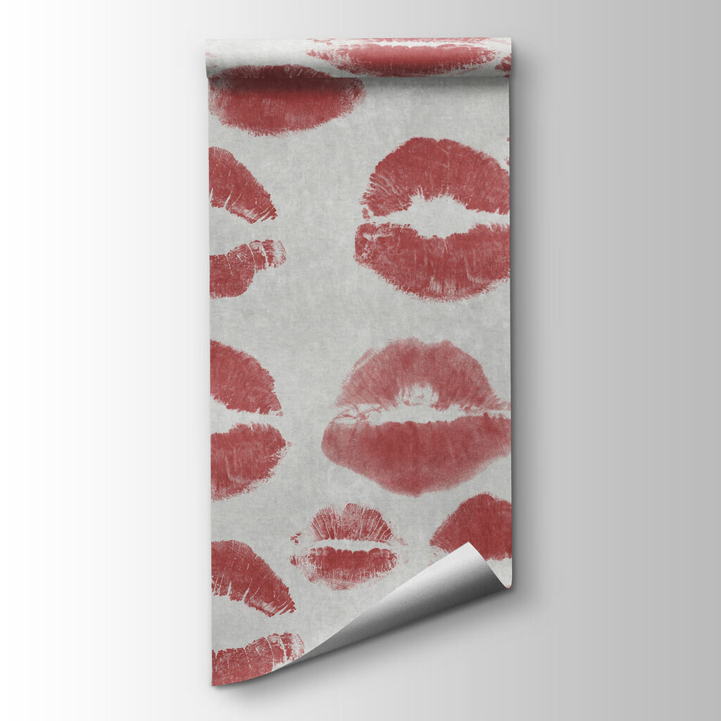 Wall mural Kisses in playful patterns everywhere (SKU: t01086v1) Wall mural Kisses in playful patterns everywhere (SKU: t01086v1)